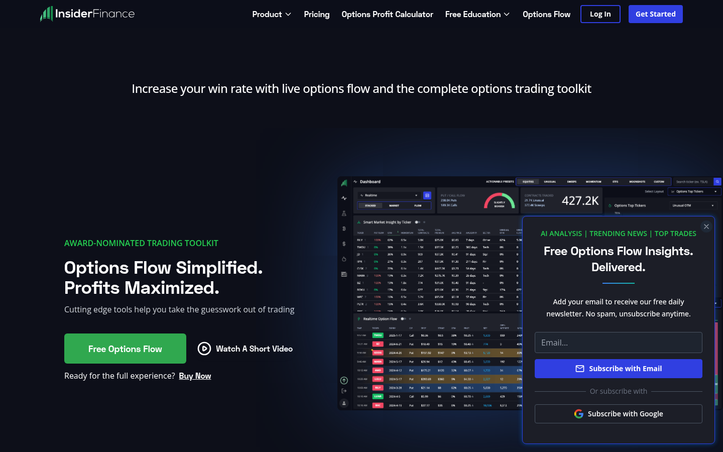 InsiderFinance official homepage